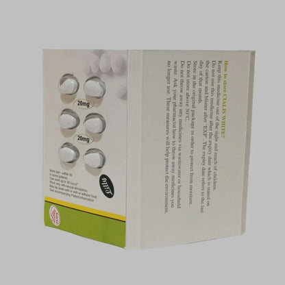 BOOK Cialis White  20mg 6 Tablets