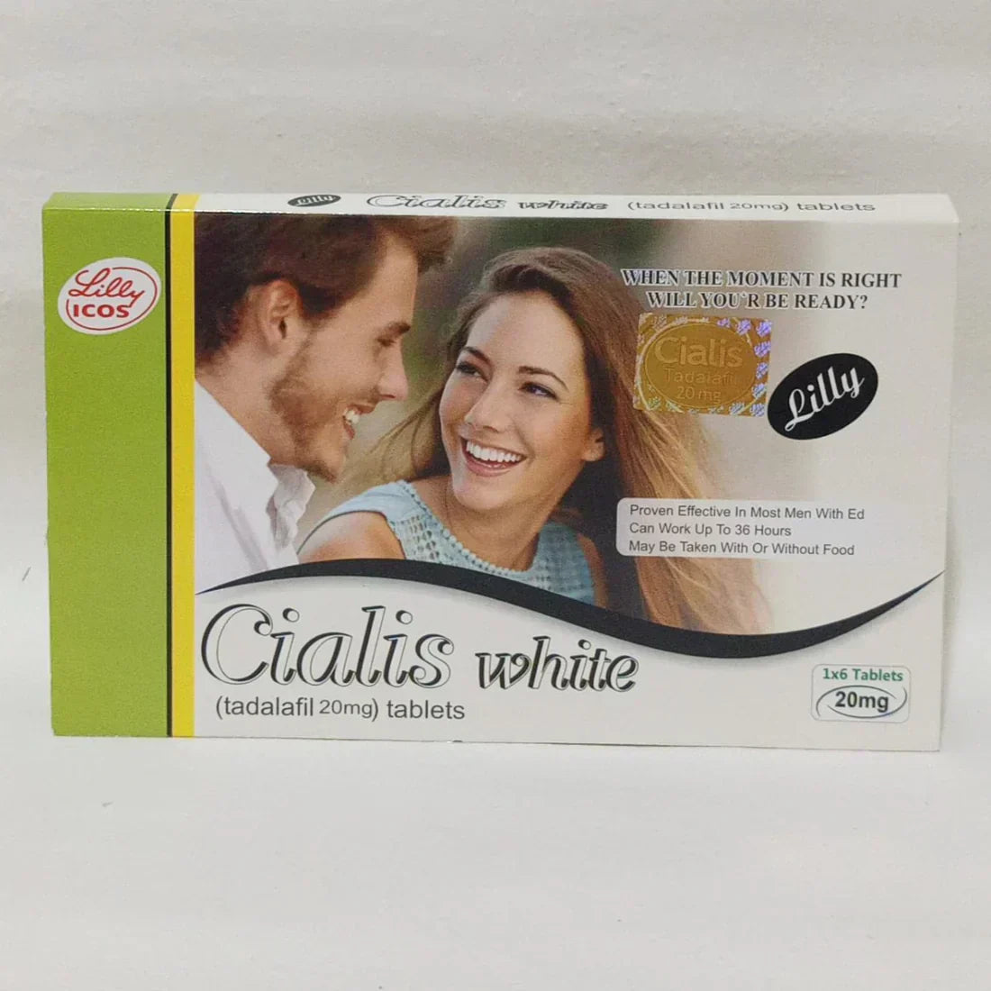 BOOK Cialis White  20mg 6 Tablets